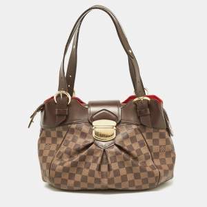 Pre Owned Louis Vuitton Damier Ebene Canvas Sistina PM Bag
