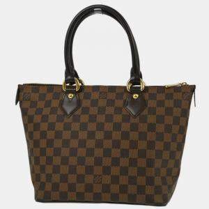 Pre Owned Louis Vuitton Brown Damier Saleya PM Tote Bag