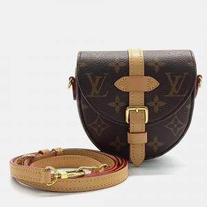 Louis Vuitton Brown Coated Canvas Micro Chantilly Bag