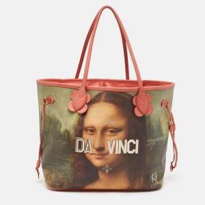 Louis Vuitton x Jeff Koons Pink Coated Canvas Da Vinci Master's Neverfull MM