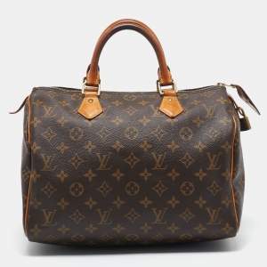 Pre Owned Louis Vuitton Monogram Canvas Speedy 30 Bag