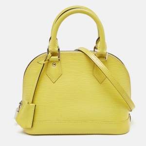Pre Owned Louis Vuitton Pistache Epi Leather Alma BB Bag