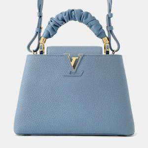 Louis Vuitton Dusk Blue Taurillon Leather Capucines BB  Bag
