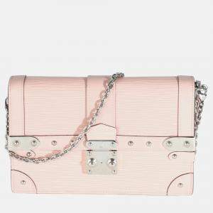 Louis Vuitton Rose Ballerine Epi Trunk Chain Wallet