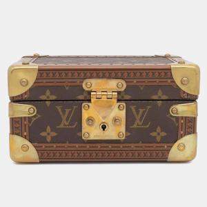 Louis Vuitton Coffret Tresor Blue Monogram Size 20