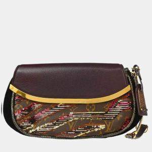 Louis Vuitton Bordeaux Monogram Savage Tiger Clutch Bag