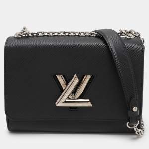 Pre Owned Louis Vuitton Black Epi Leather Twist MM Bag