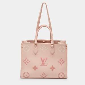 Louis Vuitton Pink Monogram Empriente Leather Giant Onthego MM Bag