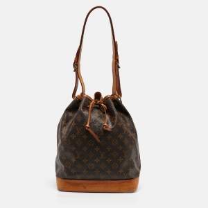 Pre Owned Louis Vuitton Monogram Canvas and Leather Noe Bag