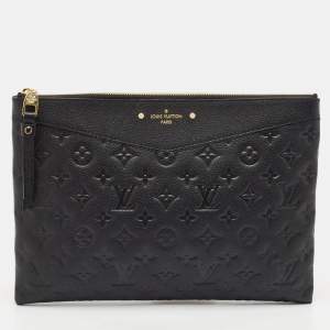 Louis Vuitton Black Monogram Empreinte Leather Daily Pouch