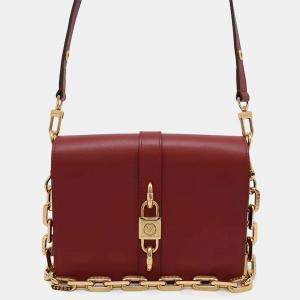 Louis Vuitton Red Calf Leather Rendezvous  Bag