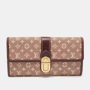 Louis Vuitton Sepia Monogram Idylle Canvas and Leather Sarah Wallet