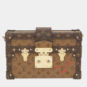 Louis Vuitton Monogram Reverse Canvas Petite Malle Clutch Bag