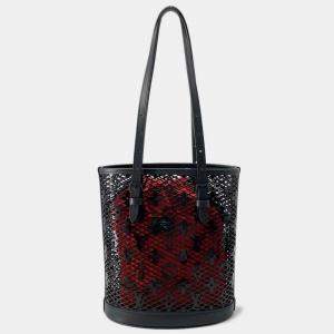 Louis Vuitton Noir Monogram Race Nicolas Ghesquiere PM Bucket Bag
