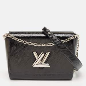 Louis Vuitton Black Electric Epi Leather Twist MM Bag