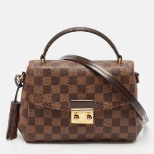 Pre Owned Louis Vuitton Damier Ebene Canvas Croisette Bag