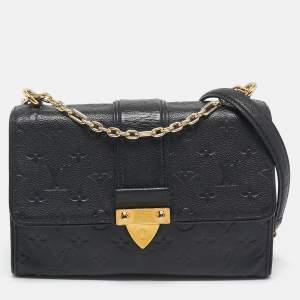 Louis Vuitton Black Monogram Empreinte Leather Saint Sulpice PM Bag