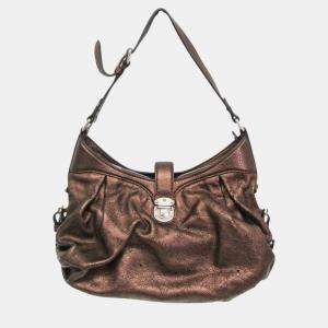 Pre Owned Louis Vuitton Mordore Mahina Leather Shoulder Bag