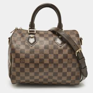Pre Owned Louis Vuitton Monogram Canvas Speedy Bandouliere 25 Bag