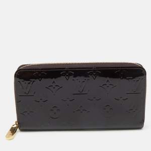 Louis Vuitton Amarante Monogram Vernis Zippy Wallet  