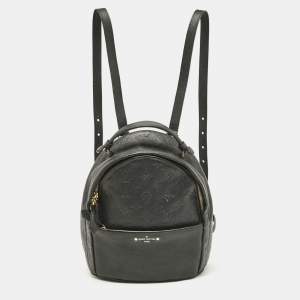 Louis Vuitton Black Monogram Empreinte Leather Sorbonne Backpack