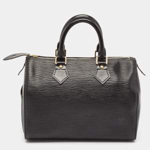 Pre Owned Louis Vuitton Black Epi Leather Speedy 25 Bag