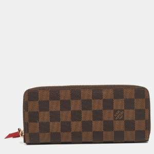 Louis Vuitton Damier Ebene Canvas Clemence Wallet