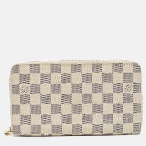 Louis Vuitton Damier Azur Canvas Zippy Organizer Wallet
