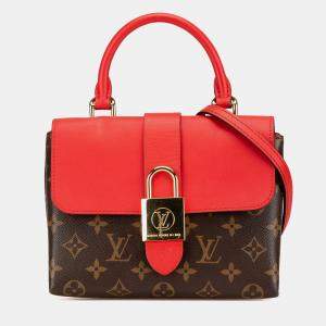 Louis Vuitton Brown Red Monogram Locky BB