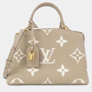 Louis Vuitton Tourterelle Monogram Empreinte Leather Petit Palais PM Handbags