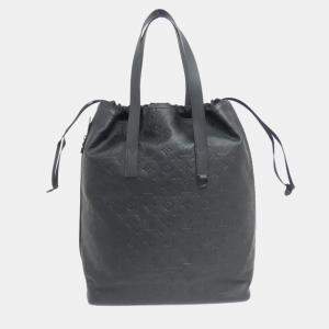 Louis Vuitton Black Leather Monogram Shadow Helmet Handbag 