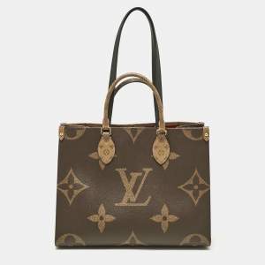 Pre Owned Louis Vuitton Monogram Giant Reverse Canvas Onthego MM Bag