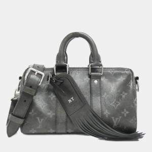 Louis Vuitton Brushed Monogram Keepall Bandouliere 25 Cm Shoulder Bag