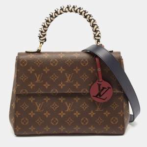 Pre Owned Louis Vuitton Monogram Canvas Braided Cluny MM Bag