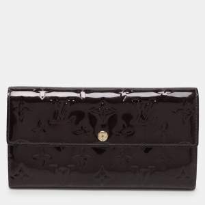 Louis Vuitton Amarante Monogram Vernis Sarah Continental Wallet