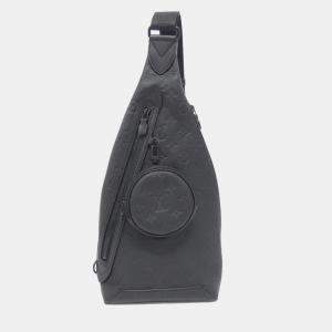 Louis Vuitton Black Monogram Shadow Duo Sling Shoulder Bag