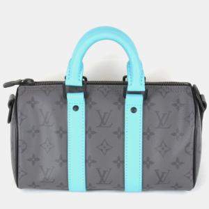 Louis Vuitton Turquoise Reverse Monogram Eclipse Keepall Bandouliere 25 Shoulder Bag 
