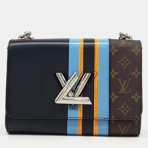 Louis Vuitton Brown Coated Canvas Twist MM bag