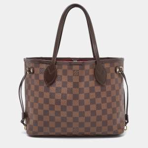 Louis Vuitton Damier Ebene Canvas Neverfull PM Bag