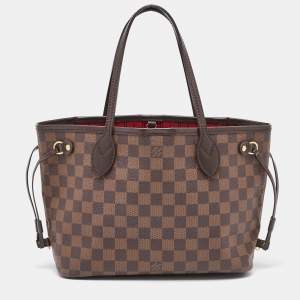 Louis Vuitton Damier Ebene Canvas Neverfull PM Bag