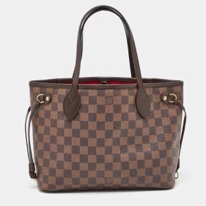 Louis Vuitton Damier Ebene Canvas Neverfull PM Bag