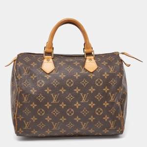 Pre Owned Louis Vuitton Monogram Canvas Speedy 30 Bag