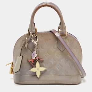 Pre Owned Louis Vuitton Lilas Monogram Vernis Alma BB Bag