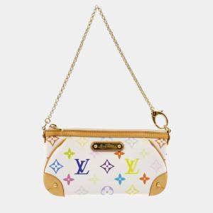 Pre Owned Louis Vuitton Multicolor Monogram Canvas Pochette Milla MM Shoulder Bag