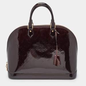 Louis Vuitton Amarante Monogram Vernis Alma MM Bag