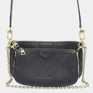 Louis Vuitton Multi Pochette Accessoires Noir Monogram Empreinte Leather Wild At Heart