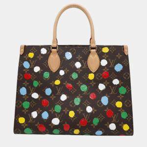 Louis Vuitton Brown Monogram Painted Dot Onthego MM Tote Bag