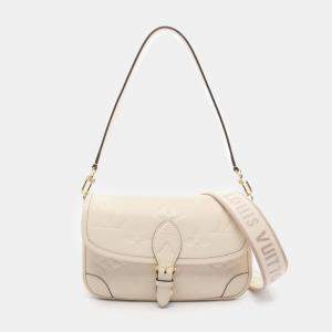 Louis Vuitton Ivory Monogram Empreinte Leather Diane Shoulder Bag