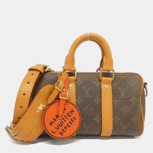 Louis Vuitton Brown Monogram Canvas Dust Keepall Bandouliere 25 Boston Bag