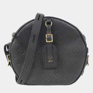Louis Vuitton Black Monogram Empreinte Leather Boite Chapeau Souple MM Shoulder Bag